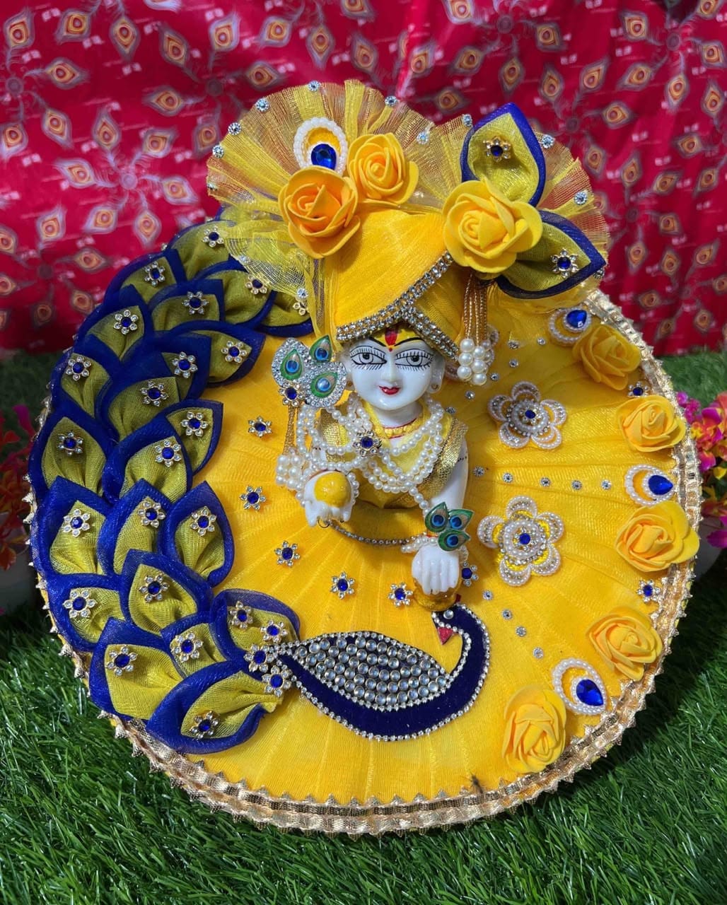 Yellow Peacock Dress